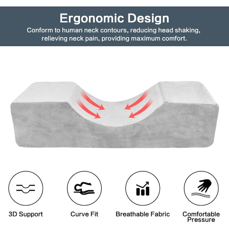Eyelash Extension Pillow U-Shape Memory Foam with Velvet Pillowcase