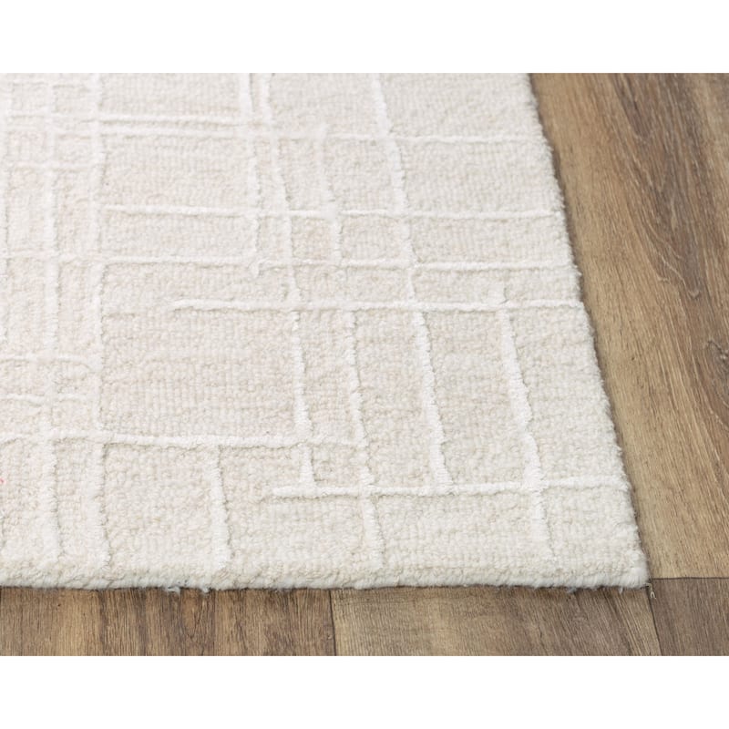 Alora Decor Classic Ivory Hand-tufted Wool Rug