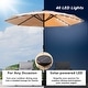 preview thumbnail 20 of 21, COSIEST Outdoor 10ft 3 Tiers Market Patio Umbrella with Solar LED lights