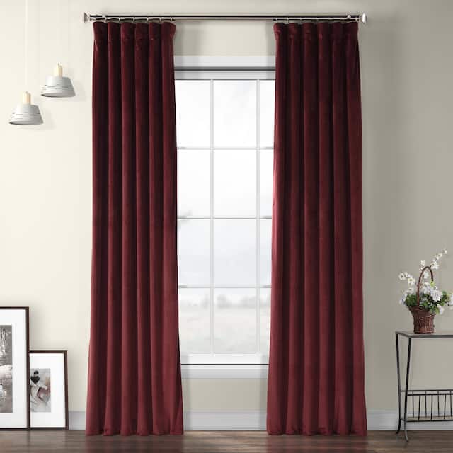 Exclusive Fabrics Heritage Plush Velvet Curtain (1 Panel)