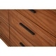 preview thumbnail 3 of 3, Dresser with 6 Drawers and Wooden Frame, Brown