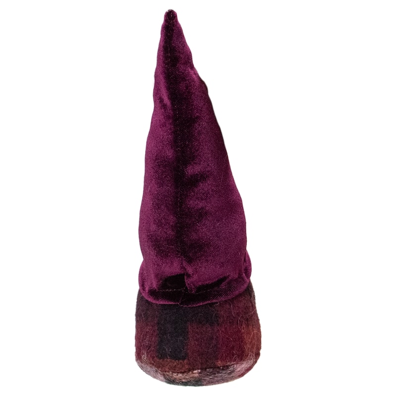 Standing Gnome Christmas Figure - 9" - Plum Purple