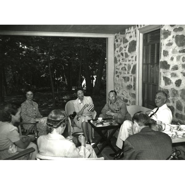 Shop Fdr Entertains Exiled Crown Princess Martha Of Norway And King George Ii Of Greece At Top Cottage Also Pictured Is Margaret Dais Overstock 24392868