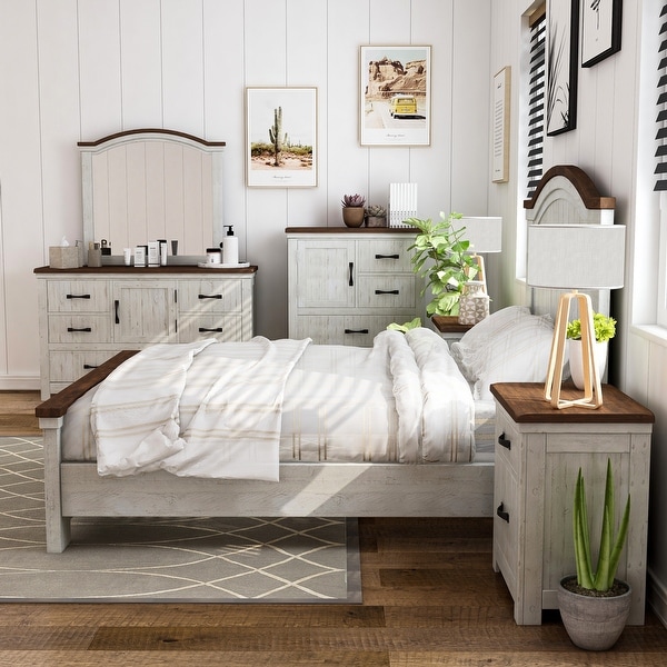 Barn style top bedroom set