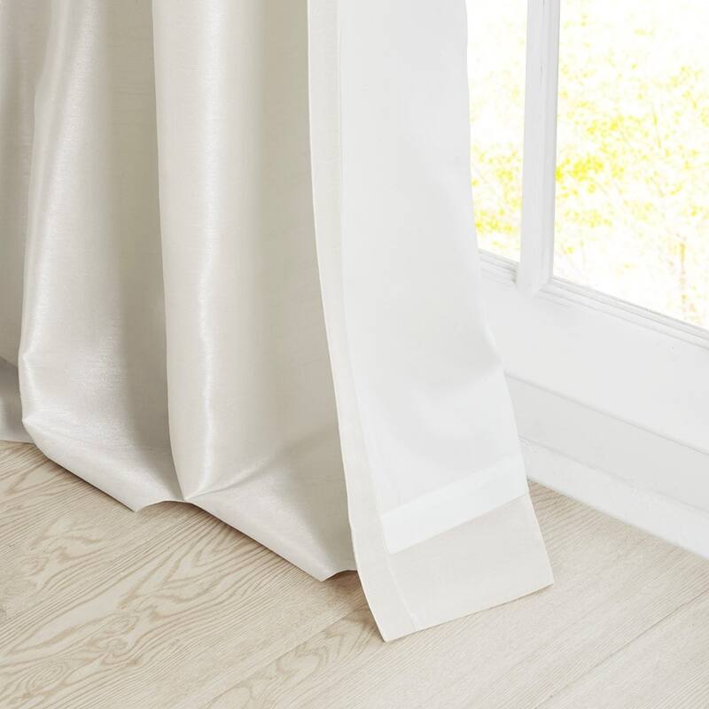 Twist Tab Lined Window Curtain Panel