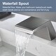 preview thumbnail 24 of 26, Double Handle Waterfall Bathroom Tub Faucet