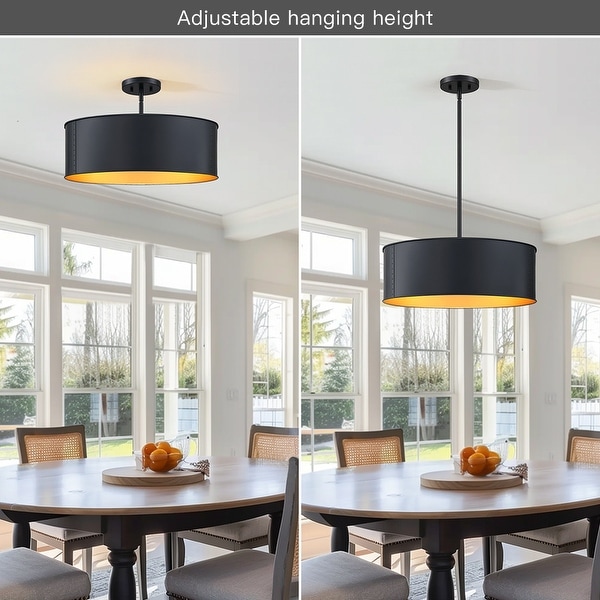 Metal drum chandelier top