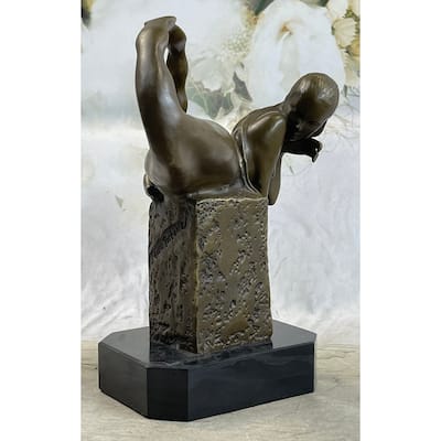 Bronze Mermaid Figure Statue Sculpture Original Art 9 Inches X 7 Inches