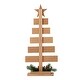 preview thumbnail 16 of 34, Glitzhome Wooden Sign Christmas Tree Shaped Table Decor for Home Shelf Xmas Party