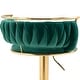 preview thumbnail 165 of 198, Modern Velvet Adjustable Swivel Bar Stools Set of 2