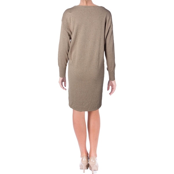 Lauren Ralph Womens Casual Dress Knit Mixed Media Free Lauren Ralph Womens Casual Dress Knit Mixed Media