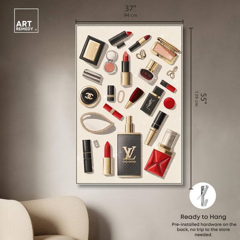 Luxury Makeup Collection Canvas by Art Remedy