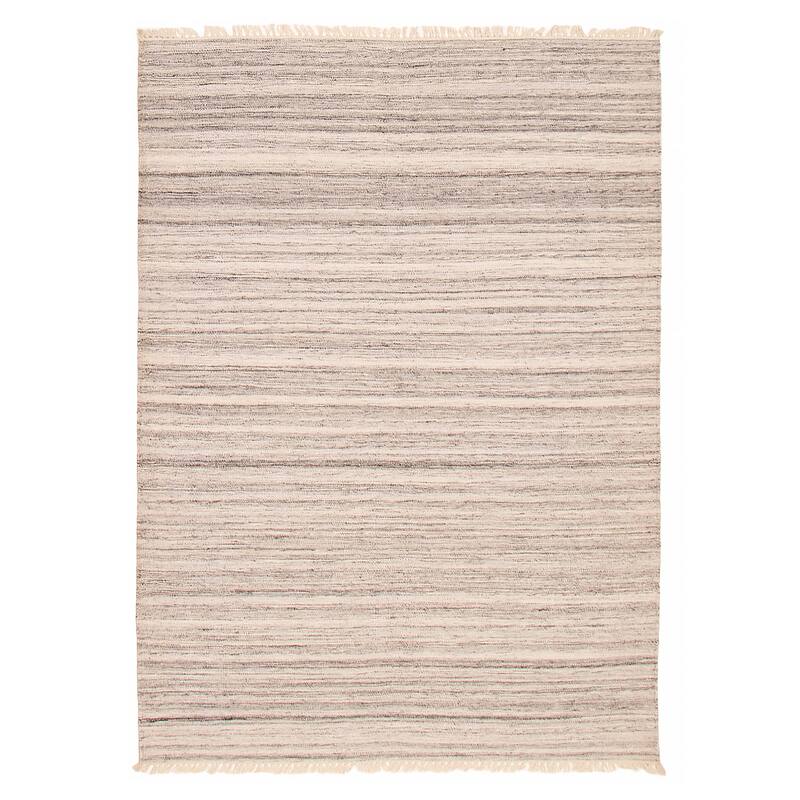 Boho Grey Kilim 5'4" x 7'6" - 5'4 x 7'6 - Grey - 5'4 x 7'6