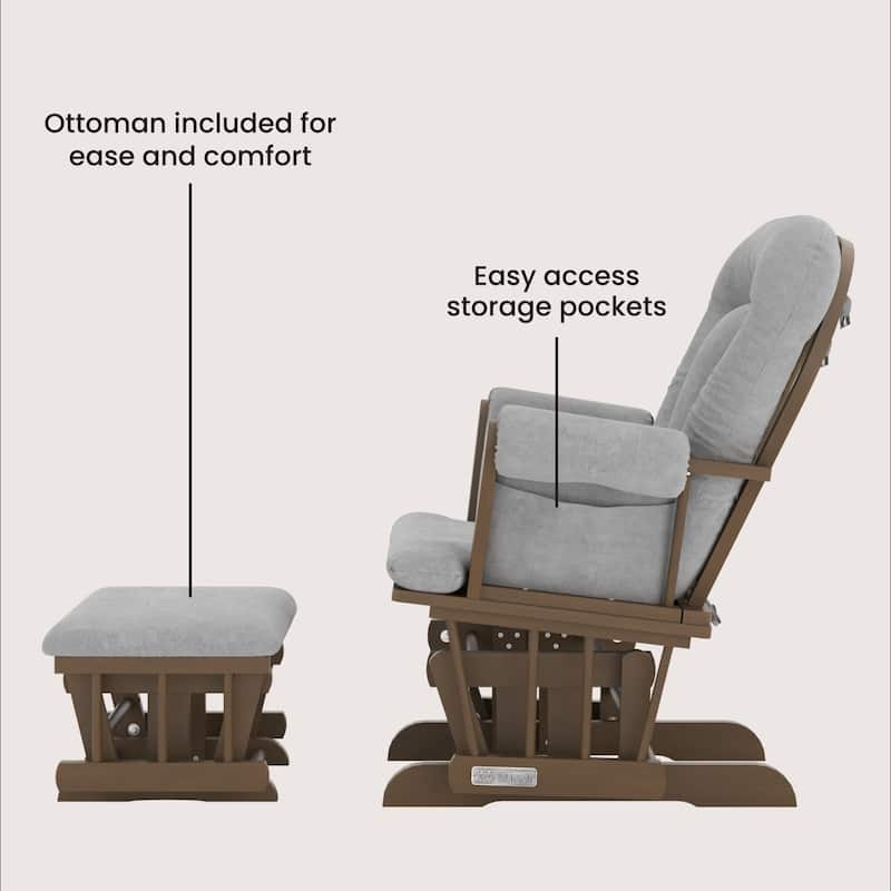 Child Craft Tranquil Glider Rocker and Ottoman Set