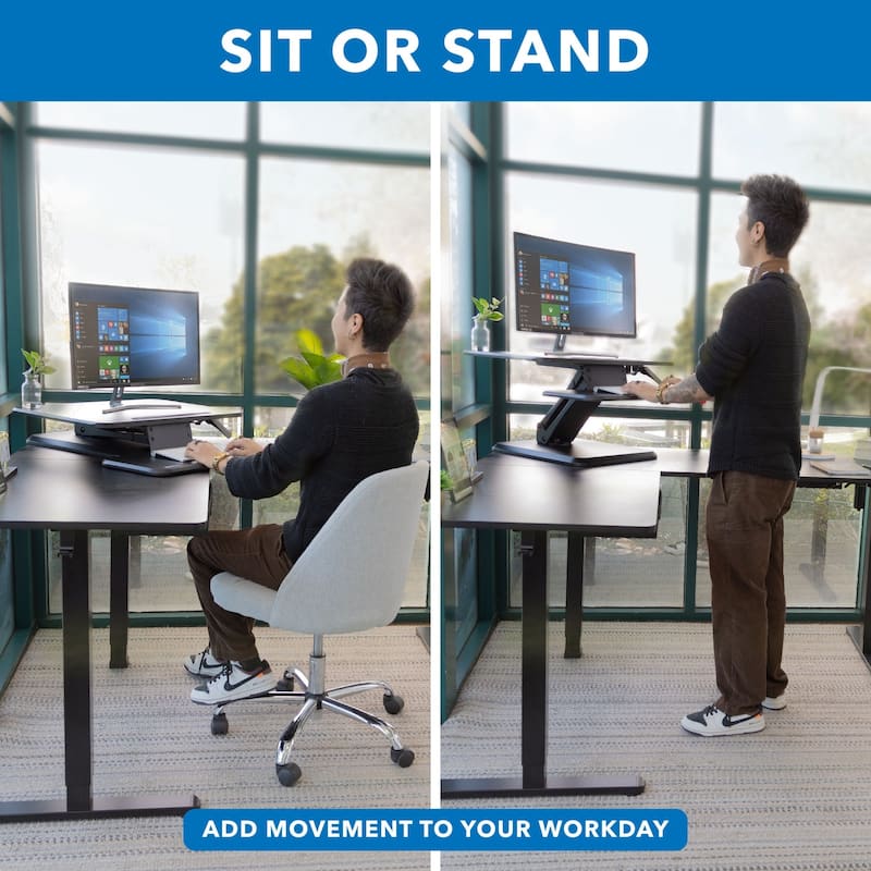 Mount-It! Compact Standing Desk Converter Ergonomic