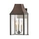 preview thumbnail 3 of 1, Hinkley Beacon Hill Collection Three Light Outdoor Large Wall Mount Lantern, Blackened Copper