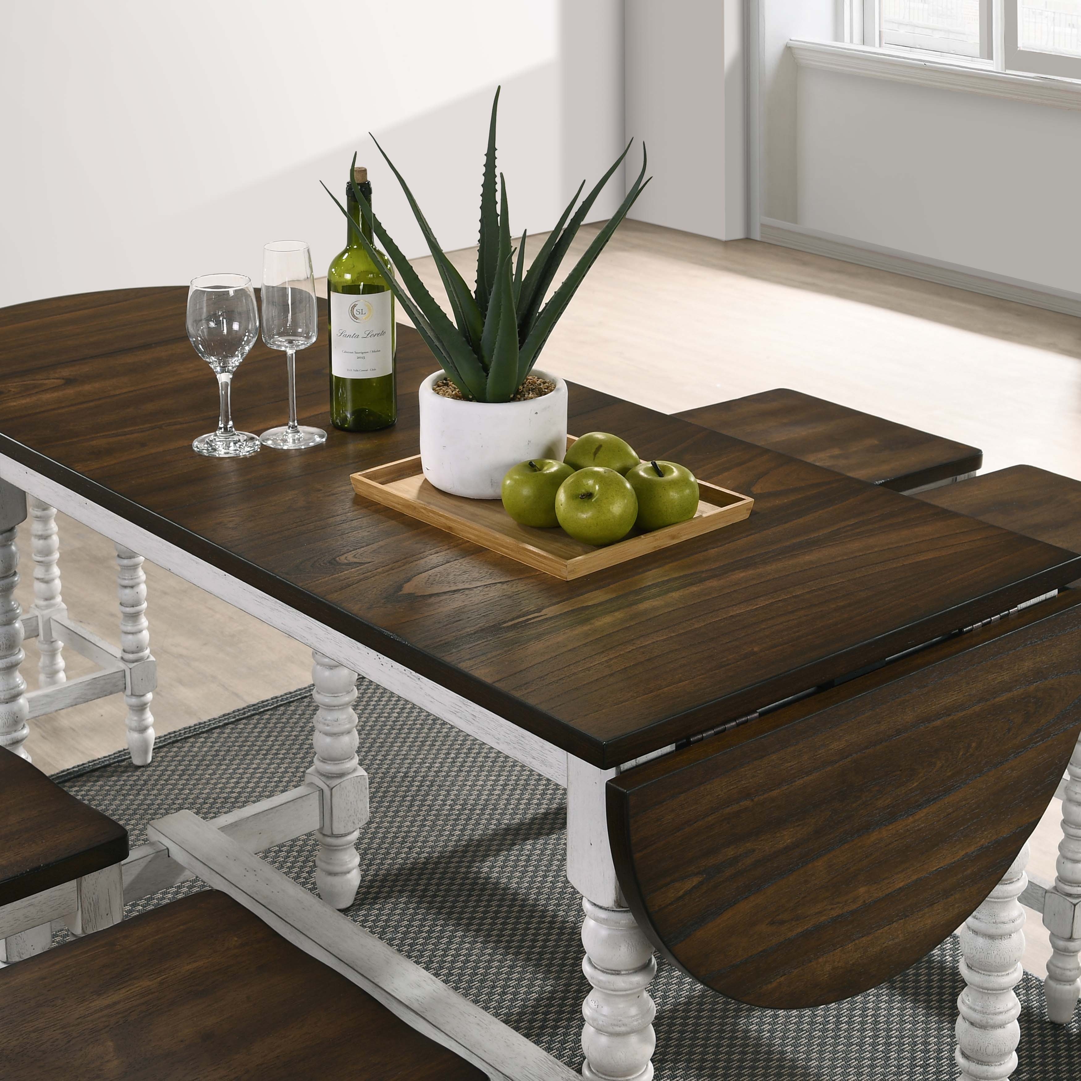 Vexl Walnut 71-inch Counter Height Table w/ Drop Leaf by Furniture