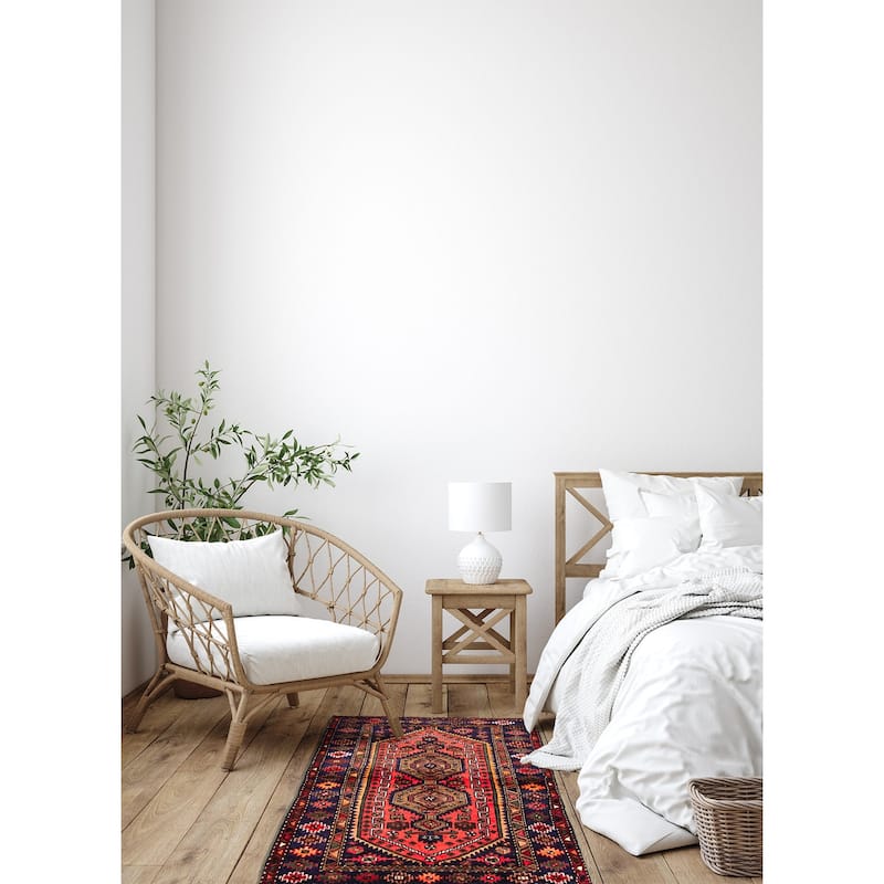 ECARPETGALLERY Hand-knotted Andelz Red Wool Rug - 4'7 x 7'2