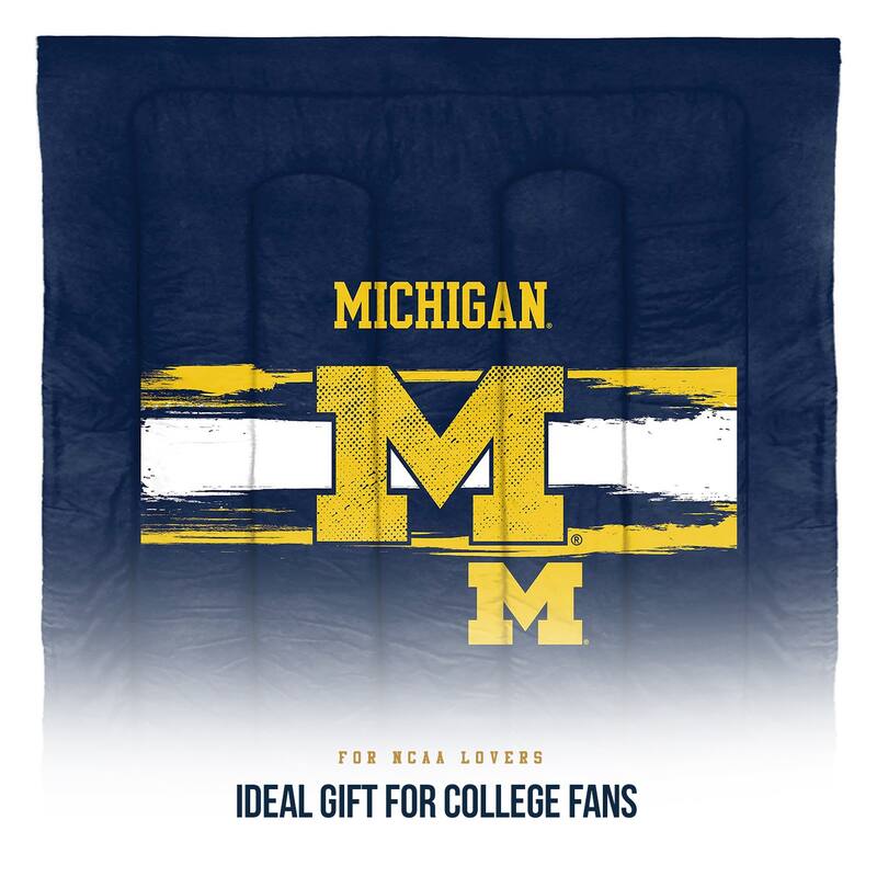 NCAA Michigan Wolverines Officially Licenced Comforter & Sham set