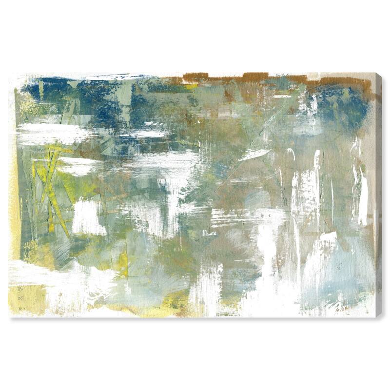 Wynwood Studio Canvas Abstract Adagio Spring Green and Modern & Contemporary Wall Art Canvas Print