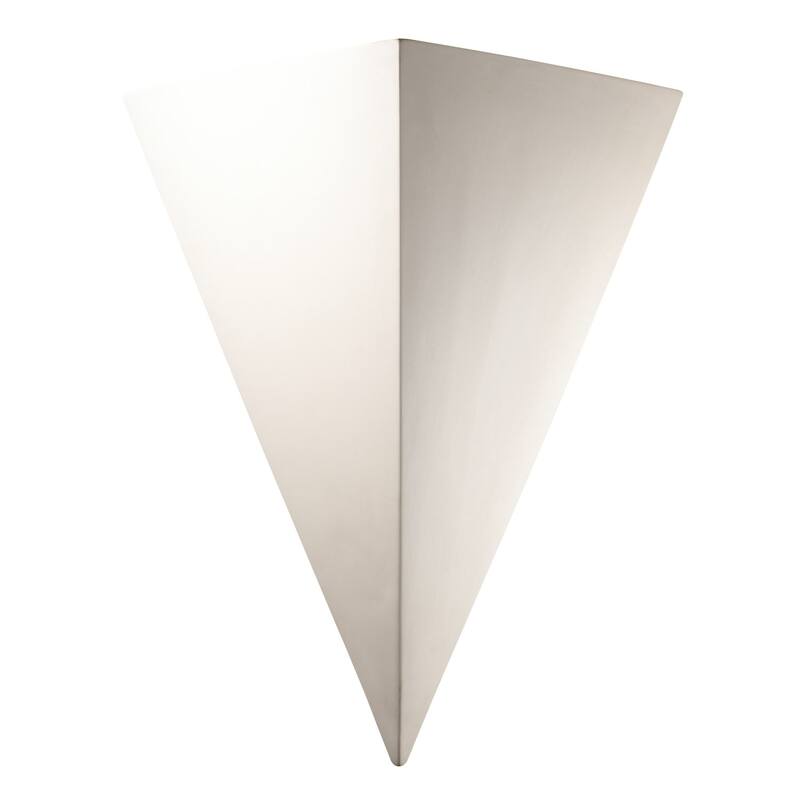 Justice Design Ambiance Bisque Really Big Triangle Wall Sconce - Bisque