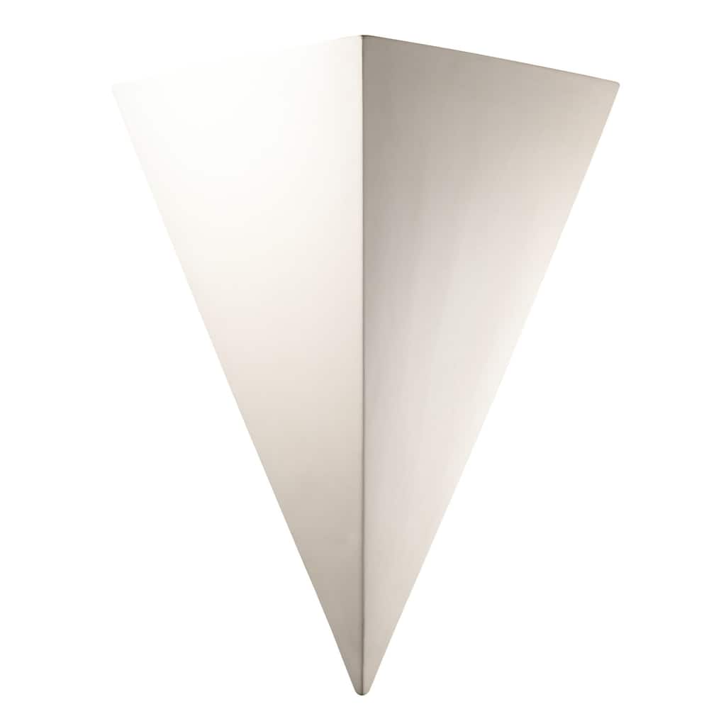 Justice Design Ambiance Bisque Really Big Triangle Wall Sconce