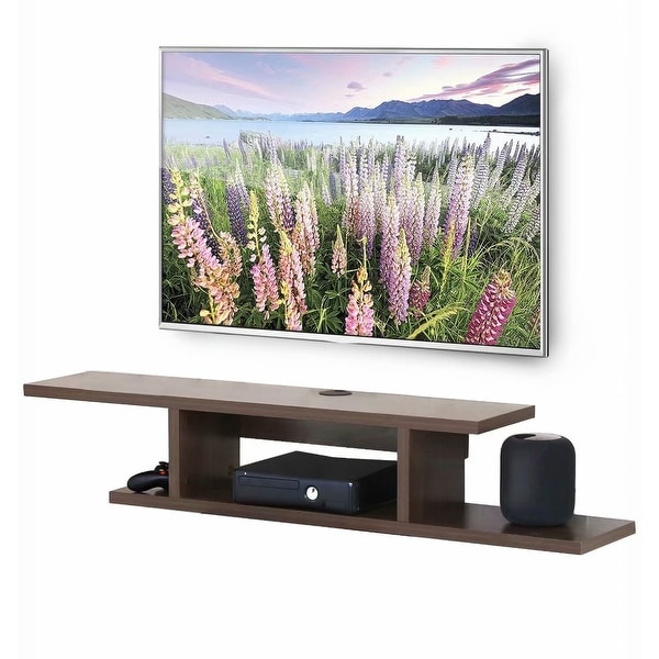 Shop FITUEYES Floating Wall Mounted TV Console Storage ...