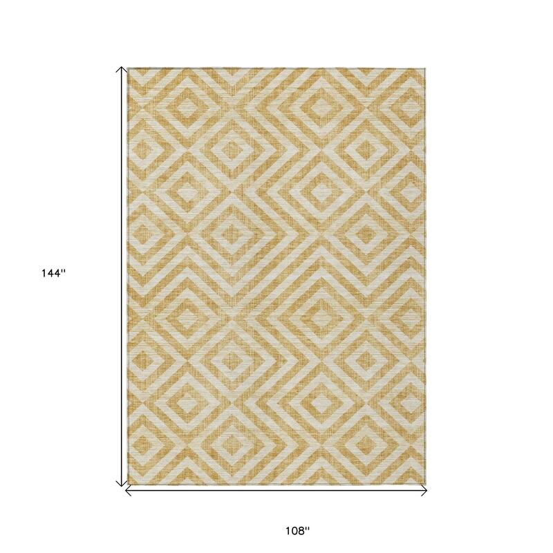 HomeRoots Geometric Transitional Rectangle Outdoor Rug
