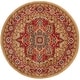 preview thumbnail 25 of 29, SAFAVIEH Mahal Reka Traditional Grandeur Red/ Natural Rug 3' Round - Red/Natural - Round