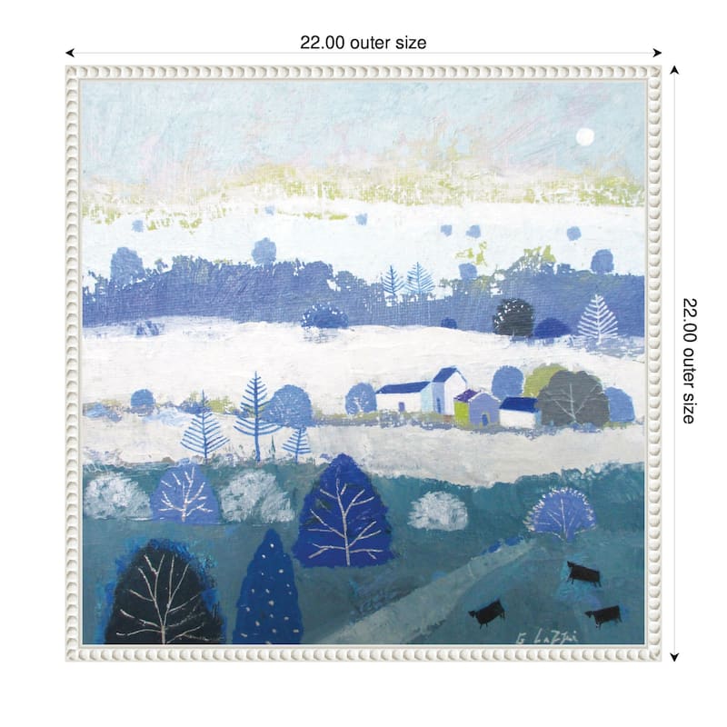 Kate and Laurel Sylvie Winter Dales Framed Canvas by Giuliana Lazzerini