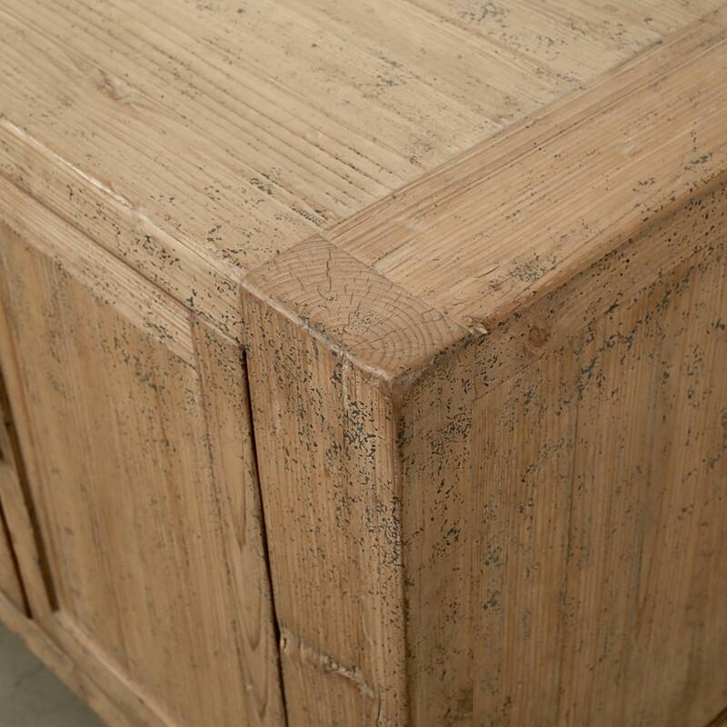Approx. 94 Inches Wide Four Drawers Media Cabinet Weathered Gray