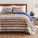 preview thumbnail 2 of 9, Barefoot Bungalow Painted Desert Quilt and Pillow Sham Set Sapphire - Oversized King