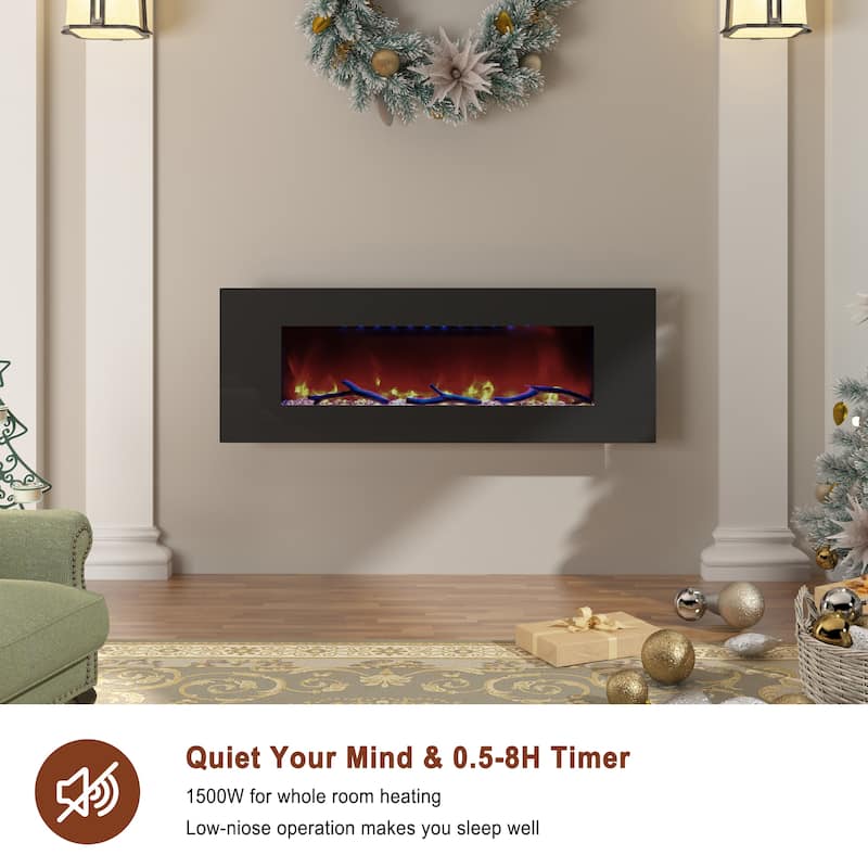 Wall-Mounted Electric Fireplace