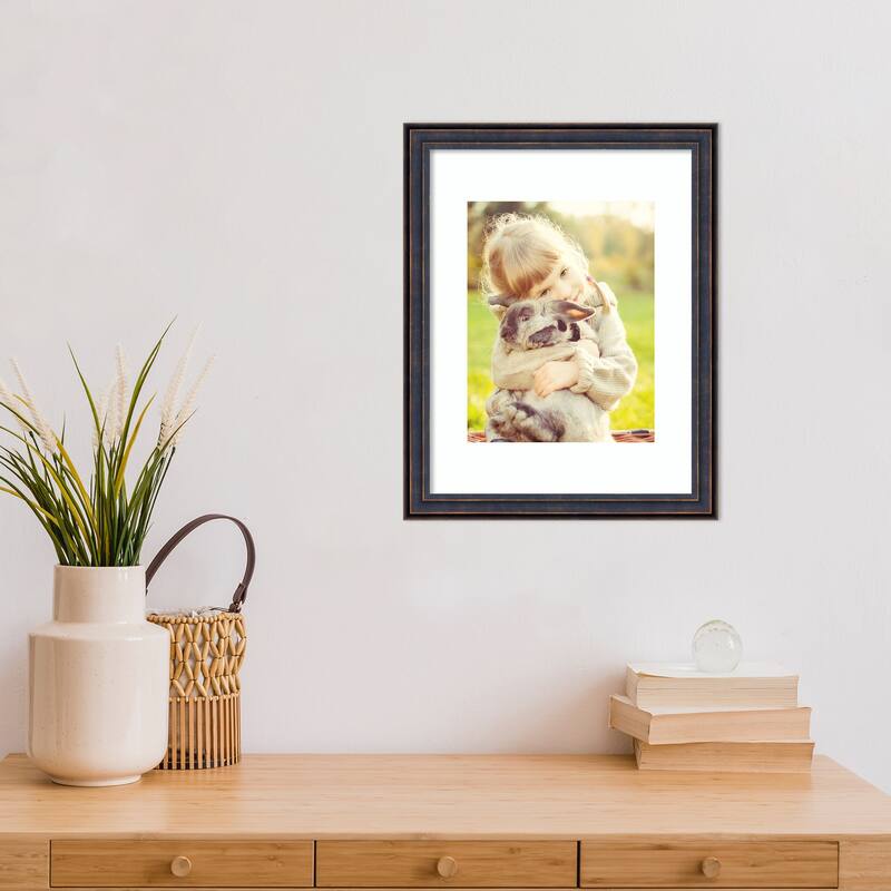 Dark Bronze Scoop Framed Picture Frame, Photo Frame