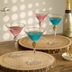 preview thumbnail 10 of 23, Premium Clear Stem Crystal Martini Glasses with Rim and Diamond-like Rhinestones, Elegant 10oz Glassware Set for Cosmopolitan