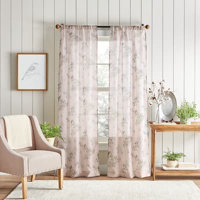 Martha Stewart Spring Meadow Curtain Panel 2PK - 37" X 84"