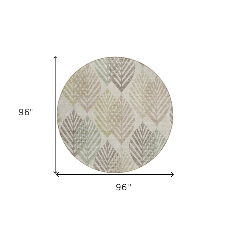 HomeRoots Floral Transitional Rectangle Outdoor Rug