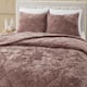 Wonderful Diamond Velvet 3 Piece Quilt Set