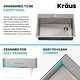 preview thumbnail 7 of 136, KRAUS Kore Workstation Drop-In Stainless Steel Kitchen Sink