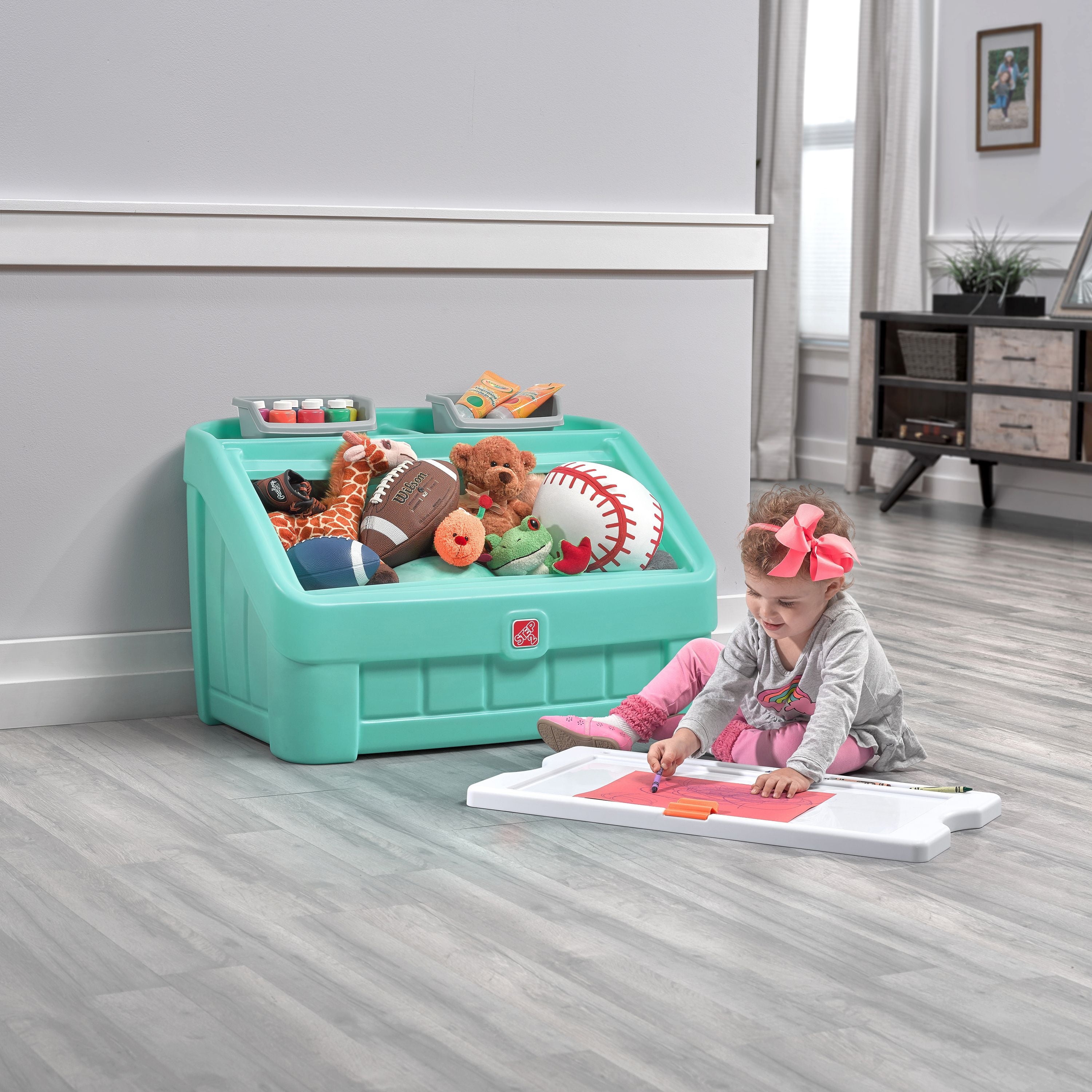 2 in 1 toy box and art lid 2025