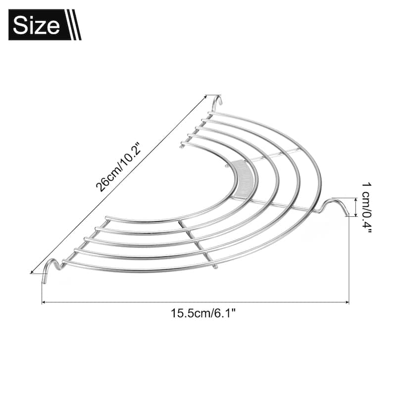 Oil Drain Rack Semi-circular Draining Rack for Fried Food - 26cm