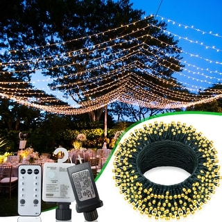 197FT LED Christmas String Lights Outdoor Waterproof Fairy