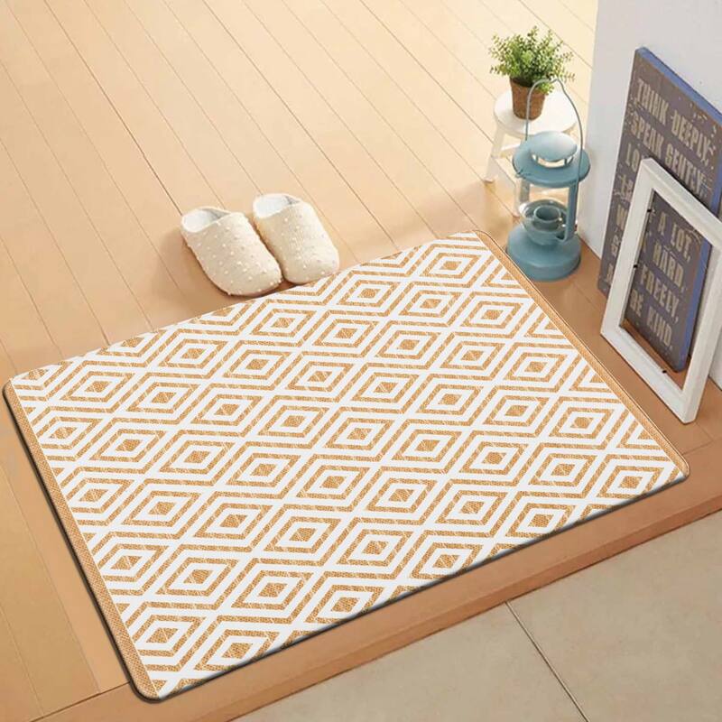 World Rug Gallery Geometric Anti-Fatigue Standing Mat