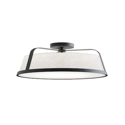 AFX LIZC18MB Lizzette 18" Wide Semi-Flush Ceiling Fixture