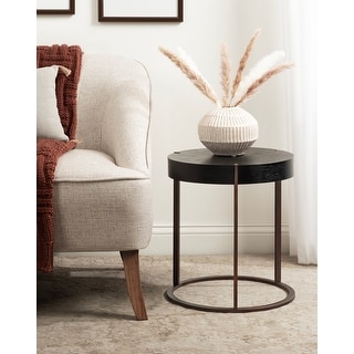 Kate and Laurel Rovin Side Table Wood and Metal - 16x16x18