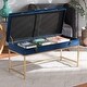 preview thumbnail 18 of 19, Aliana Glam and Luxe Velvet and Gold Metal Large Storage Ottoman