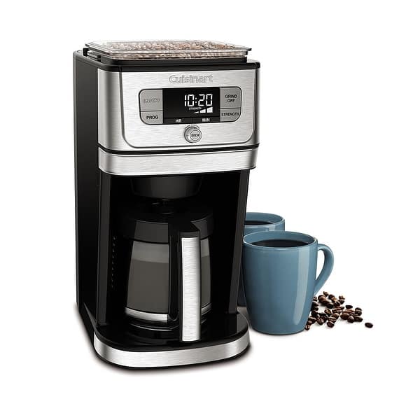 Basics 12 Cup Coffee Maker With Reusable Filter, Black & Stainless  Steel