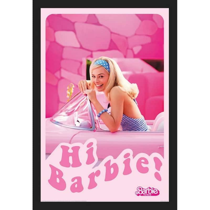 Barbie Movie - Car Framed Poster - 24 x 36 Inch