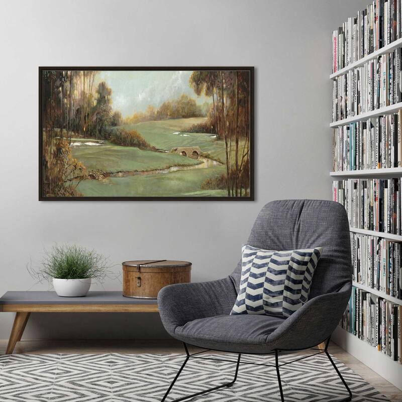 "Second Hole" by Ruane Manning Print on Floating Canvas
