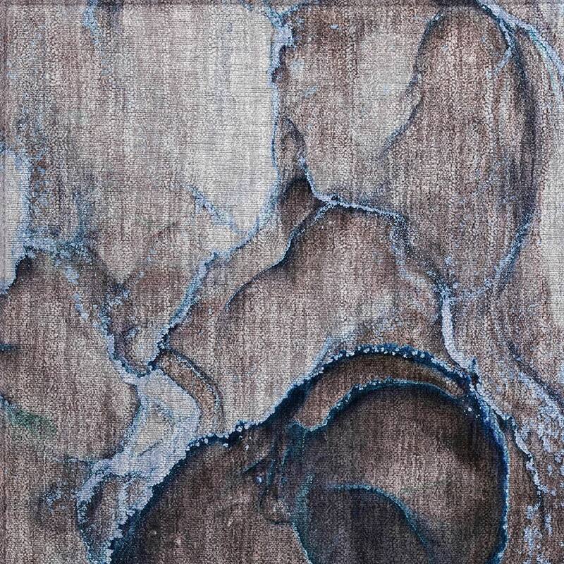Fami Contemporary Abstract Weather Resistant Modern Chic Runner Outdoor Rug